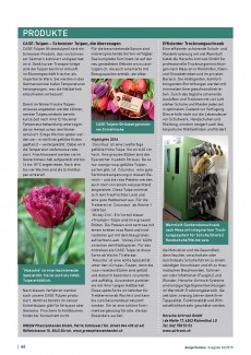 Presseartikel: CASE-Tulpen – Schweizer Tulpen, die überzeugen (der Gartenbau | Dezember 2015)