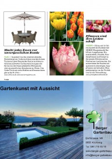 Presseartikel: Pflanzen sind ihre Leidenschaft (Seesicht Zürichsee-Magazin | März 2015)